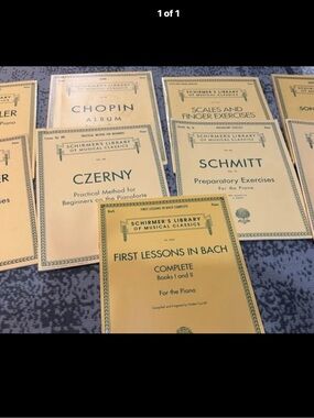 Schirmer's Library Piano Method Books - Yellow Covers